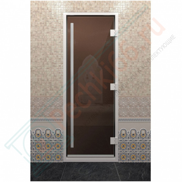 Стеклянная дверь DoorWood «Хамам Престиж Бронза» 210х70 см в Ижевске