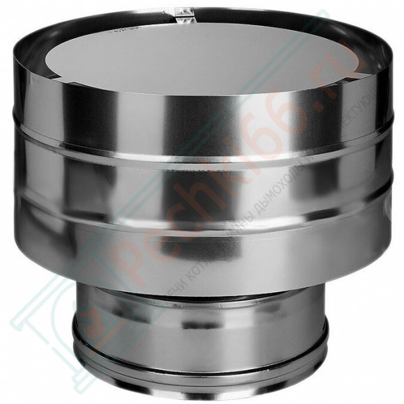 Дефлектор на трубу с изол (НЕРЖ-321/0,5-НЕРЖ-439/0,5) d-150/230 (Дымок-Lux) в Ижевске