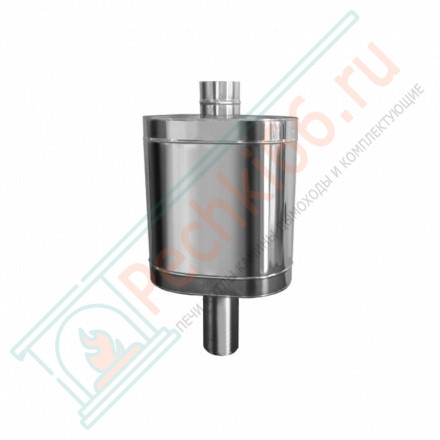 Натрубный бак для воды (НЕРЖ-439/0,8мм) 64 л, d-115 (Дымок)