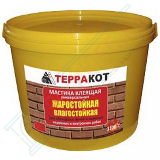 Мастика жаростойкая, универсальная "Терракот" 1,5 кг (Терракот) в Ижевске