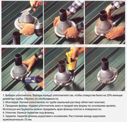 Проходка кровли Master flash №4 (д.300-450мм 890х890мм), зеленый, угловой (No name)