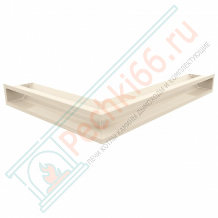 Каминная решетка угловая Luft 76,6X54,7X9 бежевая (Kratki)