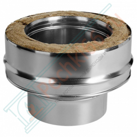 Переход моно-термо (НЕРЖ-321/0,8-НЕРЖ-439/0,5) d-130/210 (Дымок-Lux)