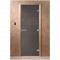 Стеклянная дверь для бани "Сумерки" графит 2000х800 (DoorWood)