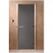 Стеклянная дверь для бани "Затмение" графит матовый, 2000х800 (DoorWood)
