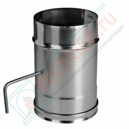 Задвижка без изол (НЕРЖ-321/0,8) d-115 (Дымок-Lux)