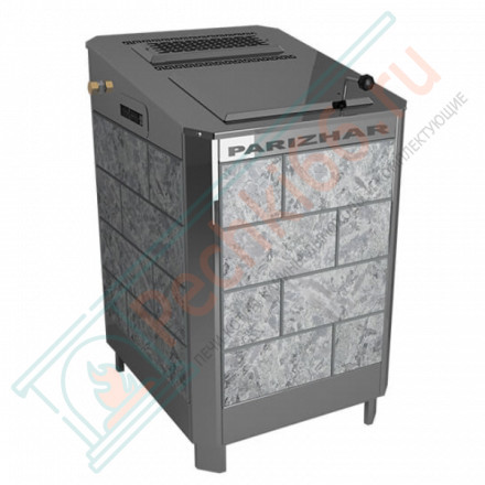 Электрическая паротермальная печь ПАРиЖАР 6,25 кВт, серпентенит «Бархат» (Инжкомцентр ВВД) до 8 м3