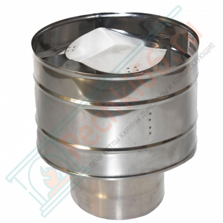 Оголовок с дефлектором (НЕРЖ-439/0,5-ОЦИНК/0,5) d-160/220 (УМК)