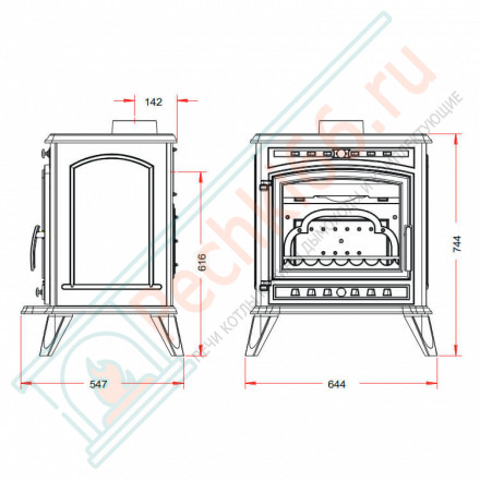Печь-камин ALTEA (INVICTA)