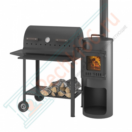 Мангал с печкой под казан Комбо «От Шефа» (Везувий)