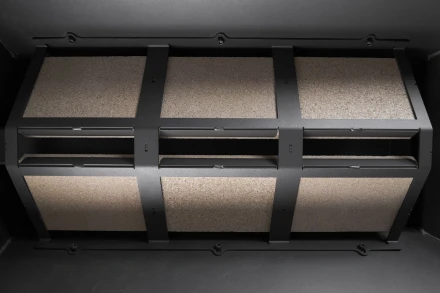 Камин Родос 900 черный, шамот черный (ЭкоКамин)