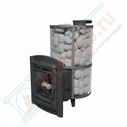 Газовая печь для бани Атмосфера XL сетка нержавейка, горелка УГ-САБК-АБ (ProMetall)
