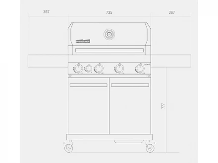 Газовый гриль Primeliner S Class 4B DELUXE
