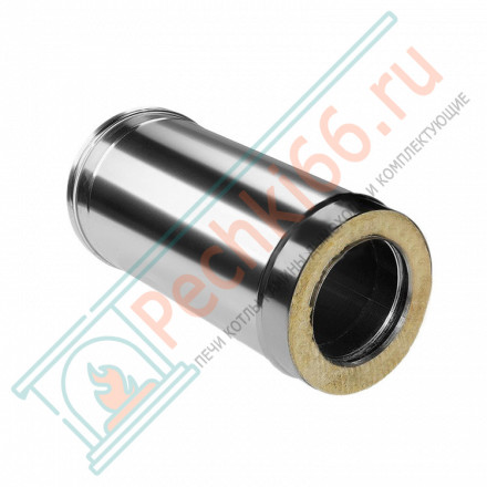 Сэндвич труба для дымохода L=500 (НЕРЖ-321/0,5-НЕРЖ-439/0,5) d-250/330 (Дымок-Lux)