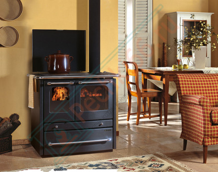 Печь с варочной поверхностью TermoSovrana, цвет белый (La Nordica)