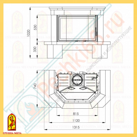 Облицовка Кёльн 850, бежевый, бежево-коричневый (Мета)