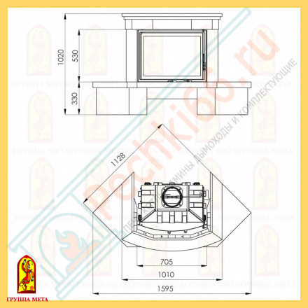 Облицовка Орлеан 700, бежевый, бежево-коричневый (Мета)