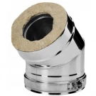 Отвод 15° V50R с изол (AISI-321/0,8-AISI-304/0,5) d-104/200 (Вулкан) Отвод 15° V50R с изол (AISI-321/0,8-AISI-304/0,5) d-104/200 (Вулкан)