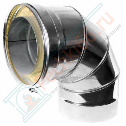 Сэндвич-отвод 90° (AISI-316L/0,5-AISI-304/0,5) d-250/300 (Craft-GS-25)