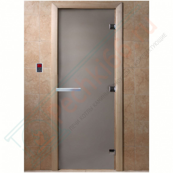 Дверь стеклянная для бани, сатин матовый, 1700х700 (DoorWood) в Ижевске
