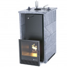 Печь для бани Геленджик в трёхстороннем кожухе из талькохлорита (ИзиСтим)