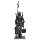 Набор каминный D50011ВК Рыцарь (4 предмета, 79см, черный), на подставке Набор каминный D50011ВК Рыцарь (4 предмета, 79см, черный), на подставке