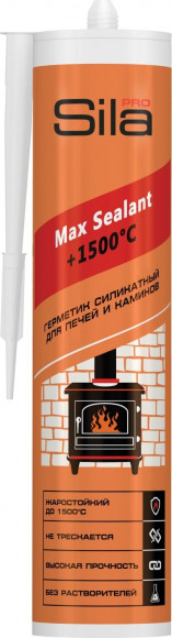 Герметик силикатный термостойкий Max Sealant +1500°, 290 мл (Sila PRO) в Ижевске