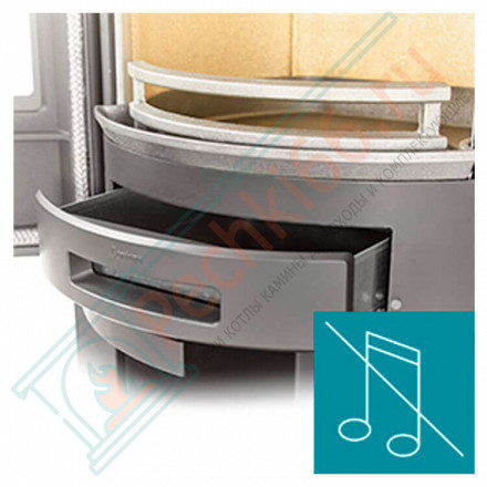 Печь-камин 510G:2 Style, верх стекло, цвет серый (Contura)