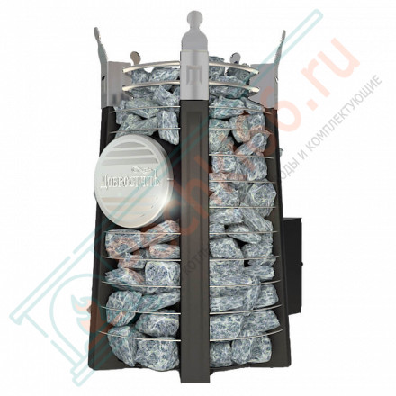 Банная печь Августа СТОУН стронг со стеклом (Добросталь)