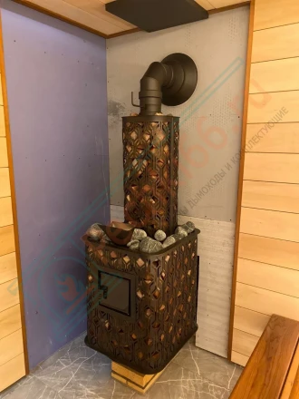 Печь для бани Black Stove Verona 18, З/К под ключ (монтаж 09.2024)