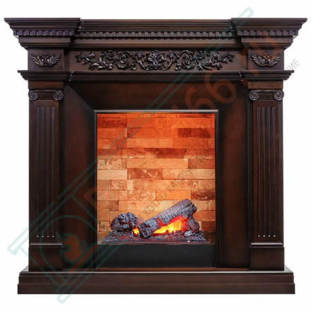 Каминокомплект Amalfi - Махагон коричневый антик с электрокамином Cassette 400 NH