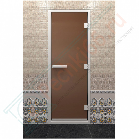 Стеклянная дверь DoorWood Хамам Бронза матовая 190х70 (по коробке) в Ижевске