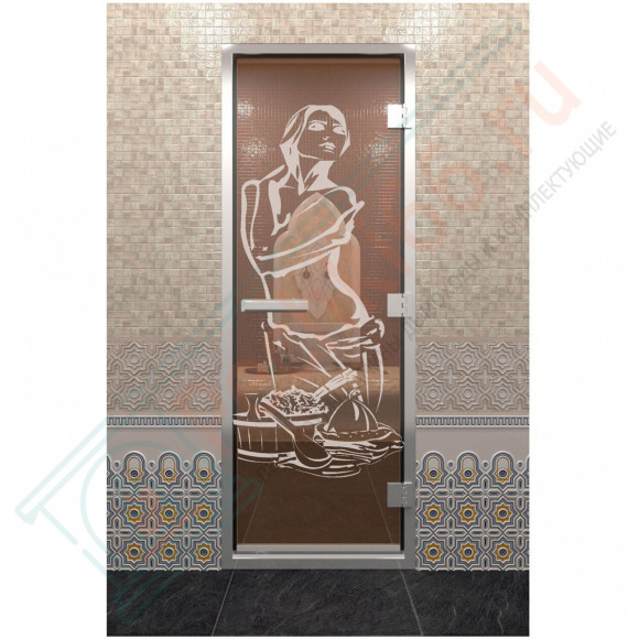 Стеклянная дверь DoorWood «Хамам Искушение Бронза» 2000х800 (по коробке) в Ижевске
