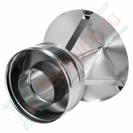 Зонт на трубу с изол (НЕРЖ-321/0,5-НЕРЖ-439/0,5) d-180/260 (Дымок-Lux)