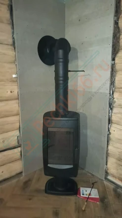 Печь-камин Plamen Aria под ключ (монтаж 30.07.2019)