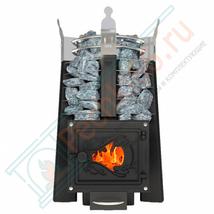 Банная печь Фредерика СТОУН со стеклом (Добросталь)