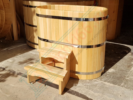 Купель кедровая овальная 120х200х120 (НКЗ)