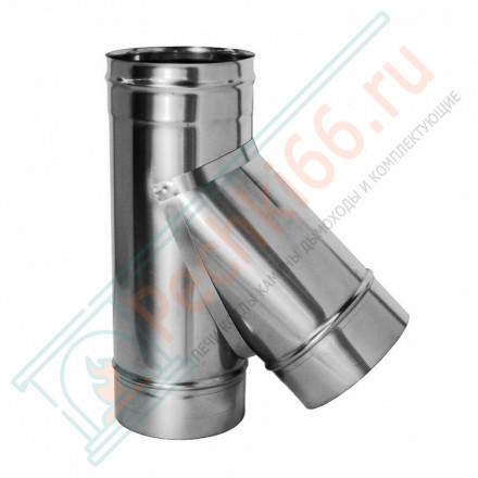 Тройник 45° без изол (НЕРЖ-321/0,8) d-300 (Дымок-Lux)