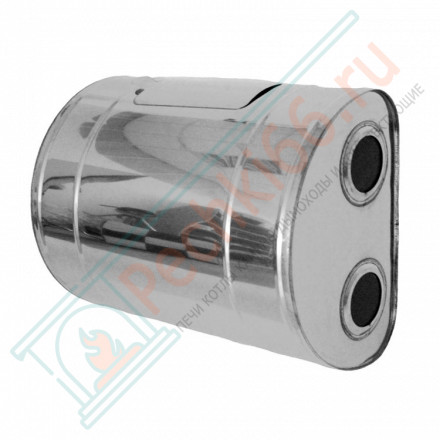 Бак выносной горизонтальный с эллюминатором для теплообменника (НЕРЖ-439/0,8мм) 70 л (УМК)