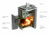 Печь для бани газодровяная Оранж Блю Carbon антрацит (T.M.F) до 18 м3