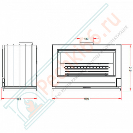 Печь-камин PRESTON (INVICTA)