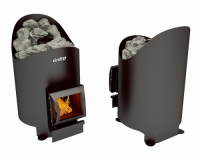 Печь для бани Aurora 180 short black (Grill’D)