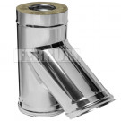 Сэндвич тройник 45° (НЕРЖ-430/0,5-НЕРЖ-430/0,5) d-150/210 (Ferrum GS) Сэндвич тройник 45° (НЕРЖ-430/0,5-НЕРЖ-430/0,5) d-150/210 (Ferrum GS)