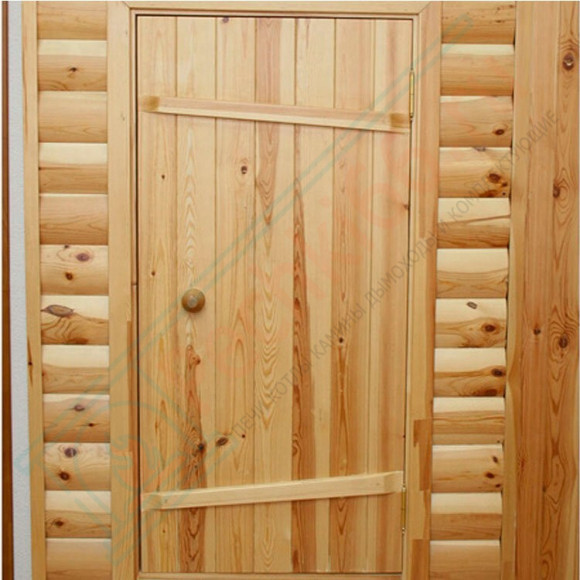 Входная деревянная дверь для бани 1750x750x40 сосна (Россия) в Ижевске