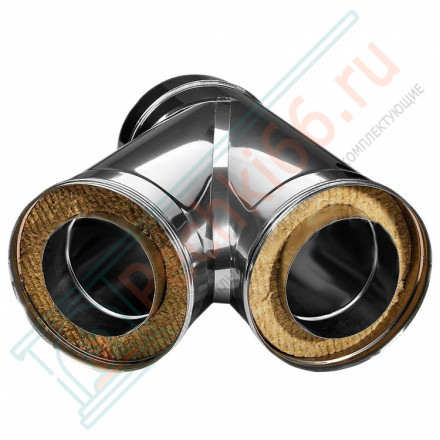 Тройник 45° с изол (НЕРЖ-321/0,8-НЕРЖ-439/0,5) d-300/380 (Дымок-Lux)