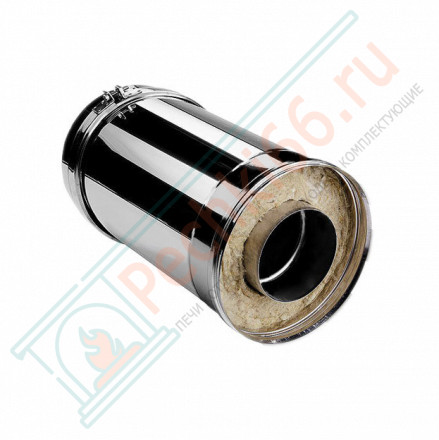 Сэндвич труба V50R с изол L=250 (AISI-321/0,8-AISI-304/0,5) d-104/200 (Вулкан-Cerablanket)