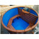 Японская баня Фурако круглая с пластиковой вставкой с внутренней печкой 150х150х120 (НКЗ) в Ижевске