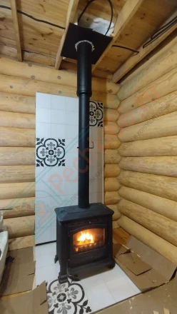 Печь-камин Plamen Tena N под ключ (монтаж 02.2023)