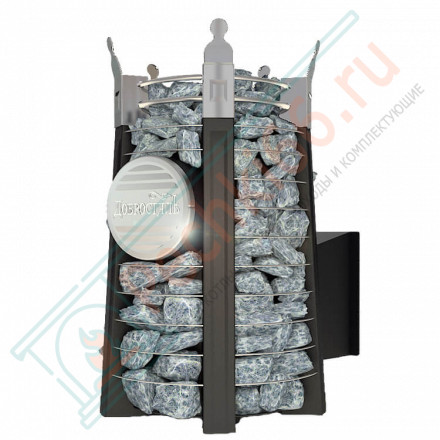 Банная печь Фредерика СТОУН стронг с панорамным стеклом (Добросталь)