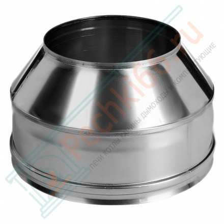 Конус на трубу с изол (НЕРЖ-321/0,5-НЕРЖ-439/0,5) d-180/260 (Дымок-Lux)